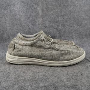 Dockers Shoes Mens 9.5 Casual Moc Sneakers Slip On Grey Cruiser Trainer